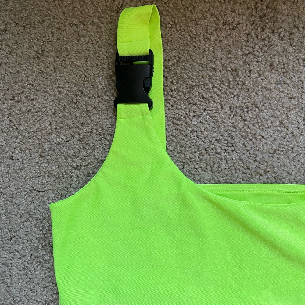 2 pc Neon Green Rave Set💚 - Picture 2 of 2